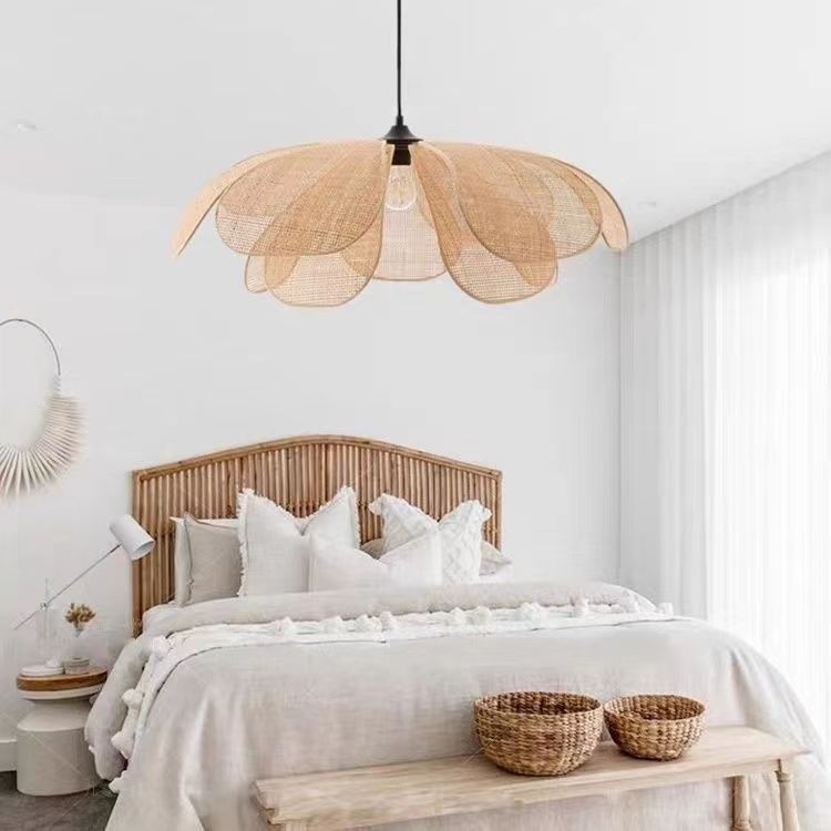 Handmade Rattan Petal Chandelier