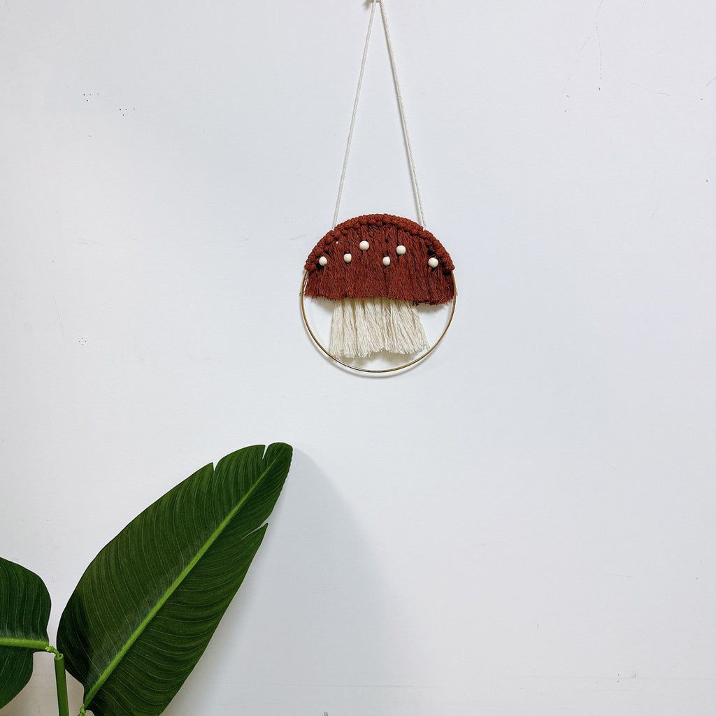 Woven Mushroom tapestry