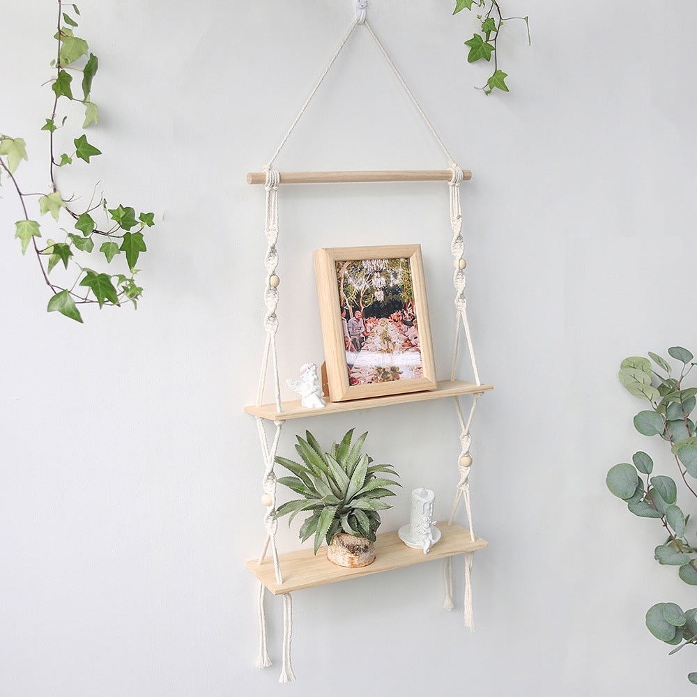 Hand-woven Tapestry Flower Pot Rack