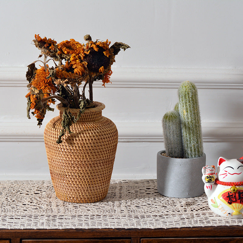 Rattan Woven  Vases Creative Vase