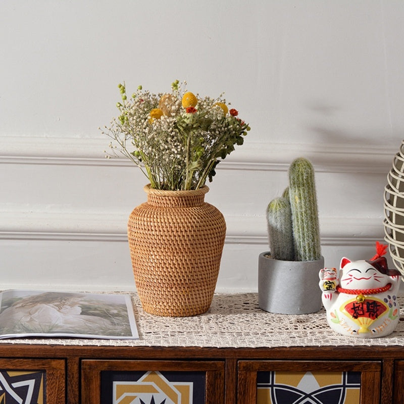 Rattan Woven  Vases Creative Vase