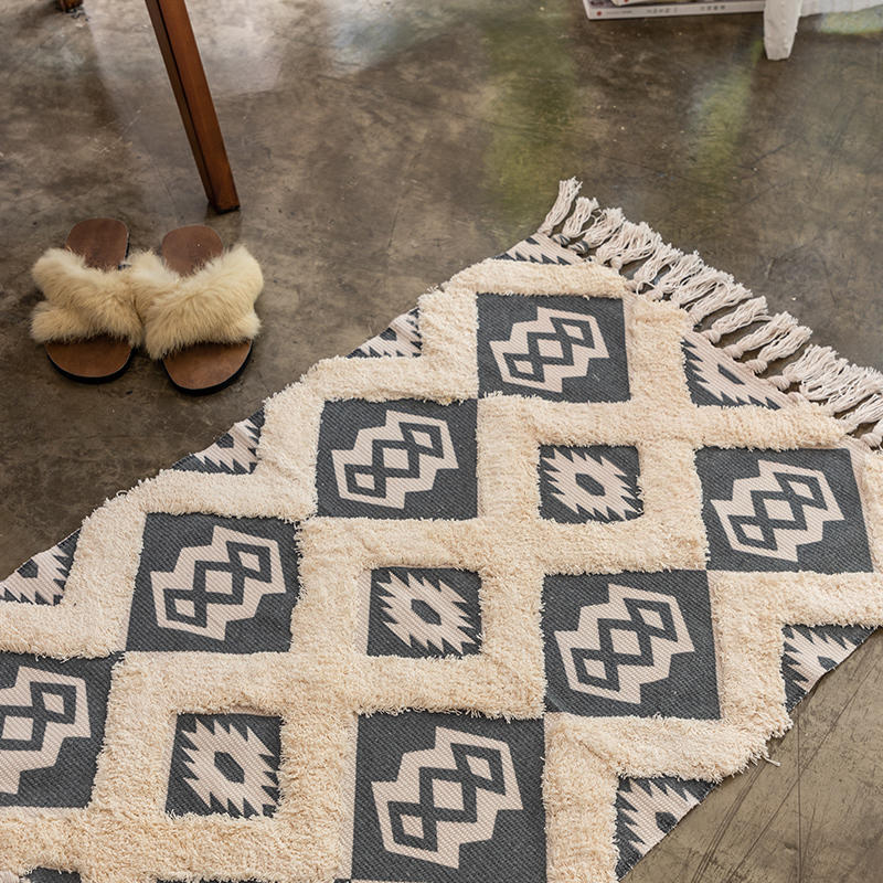 Tufted Handmade Tassel Carpet
