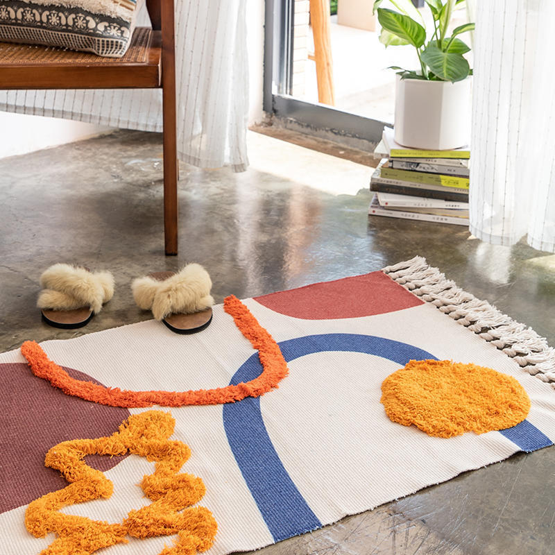 Tufted Handmade Tassel Carpet