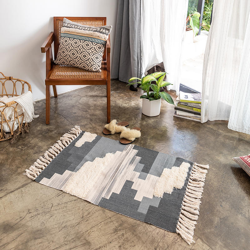 Tufted Handmade Tassel Carpet