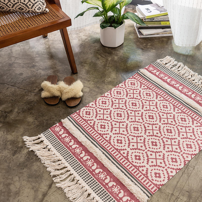 Tufted Handmade Tassel Carpet