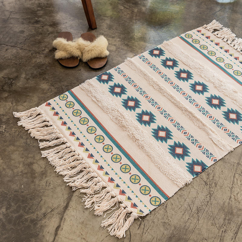 Tufted Handmade Tassel Carpet