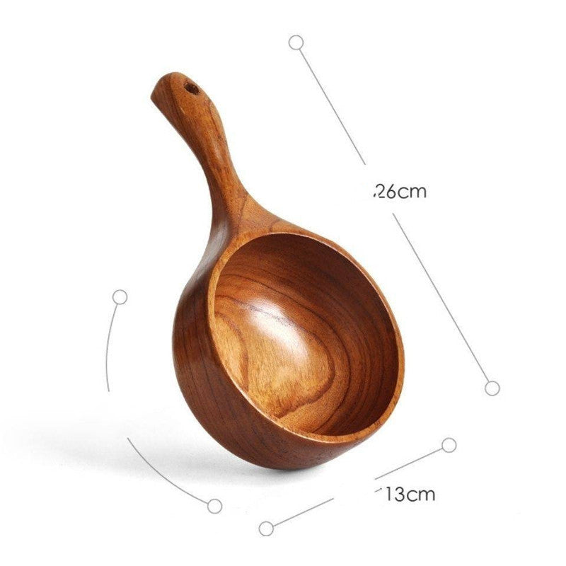 Wooden Scoop With Handle
