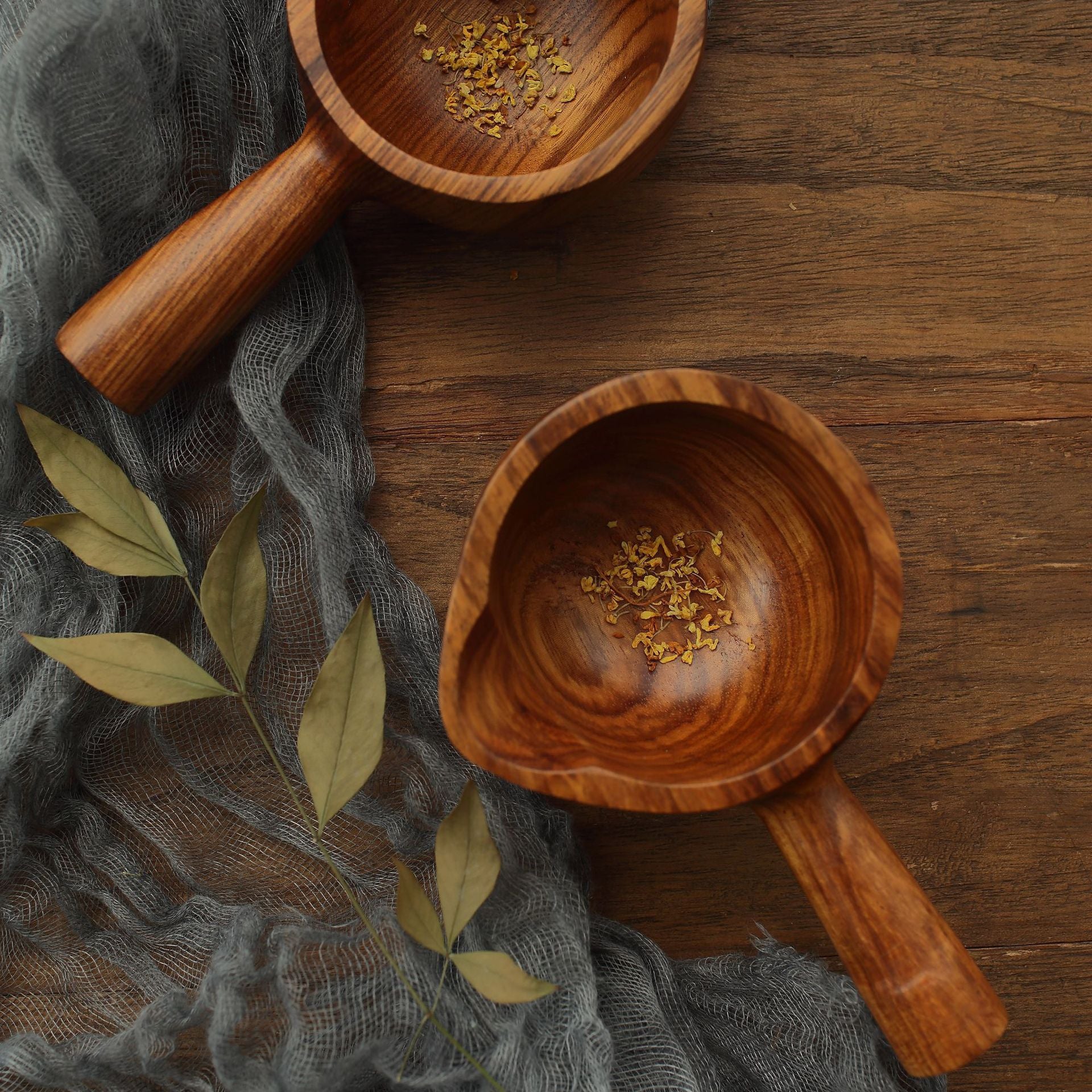 Wooden Scoop With Handle