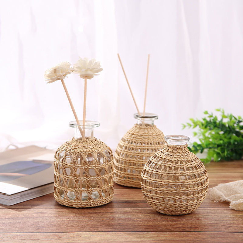 Hand-woven Glass Vase