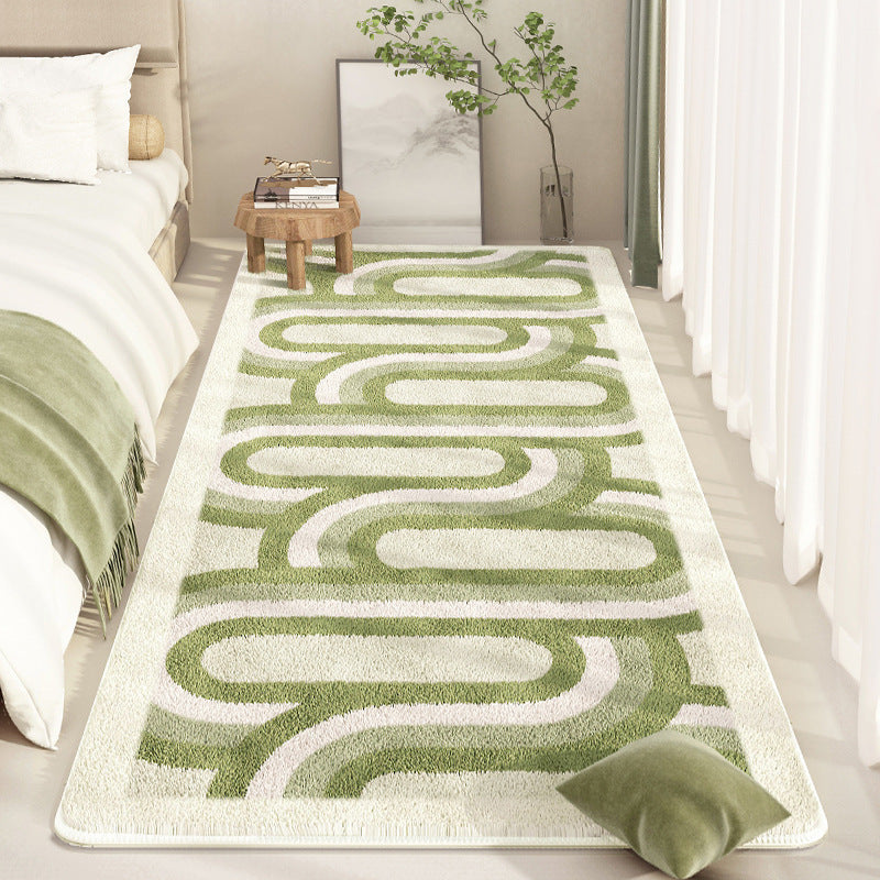 Green rug