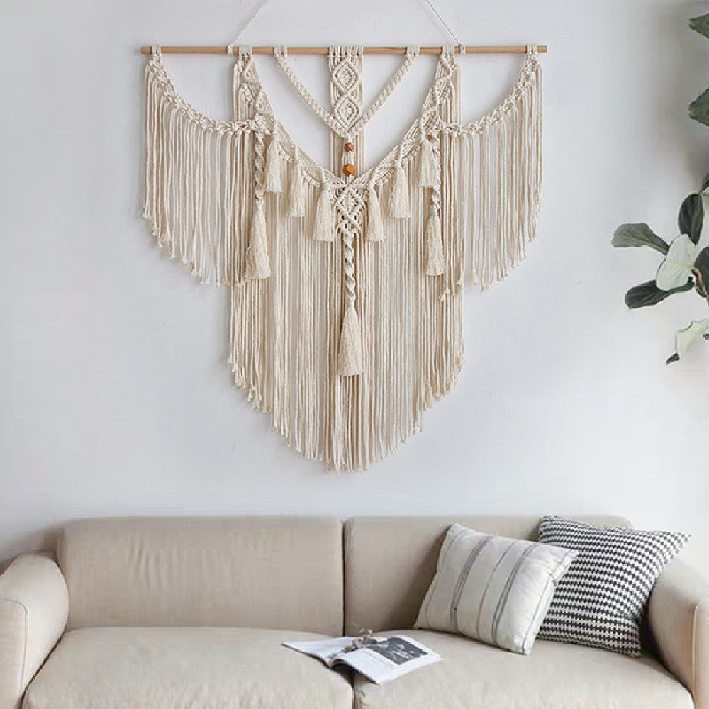 Hand-Woven Tassel Tapestry