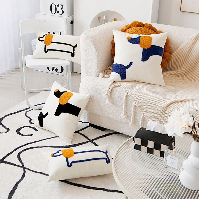 Embroidered pillow