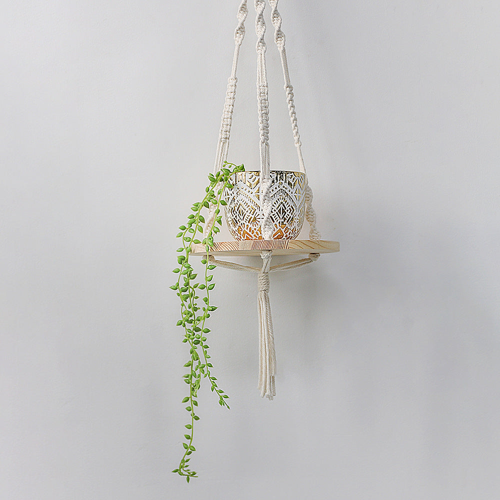 Hand-woven Tapestry Flower Pot Rack