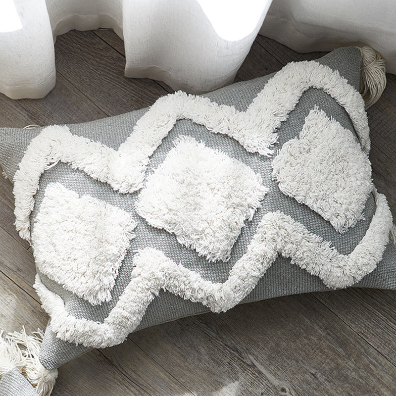 Moroccan tassel pillowcase