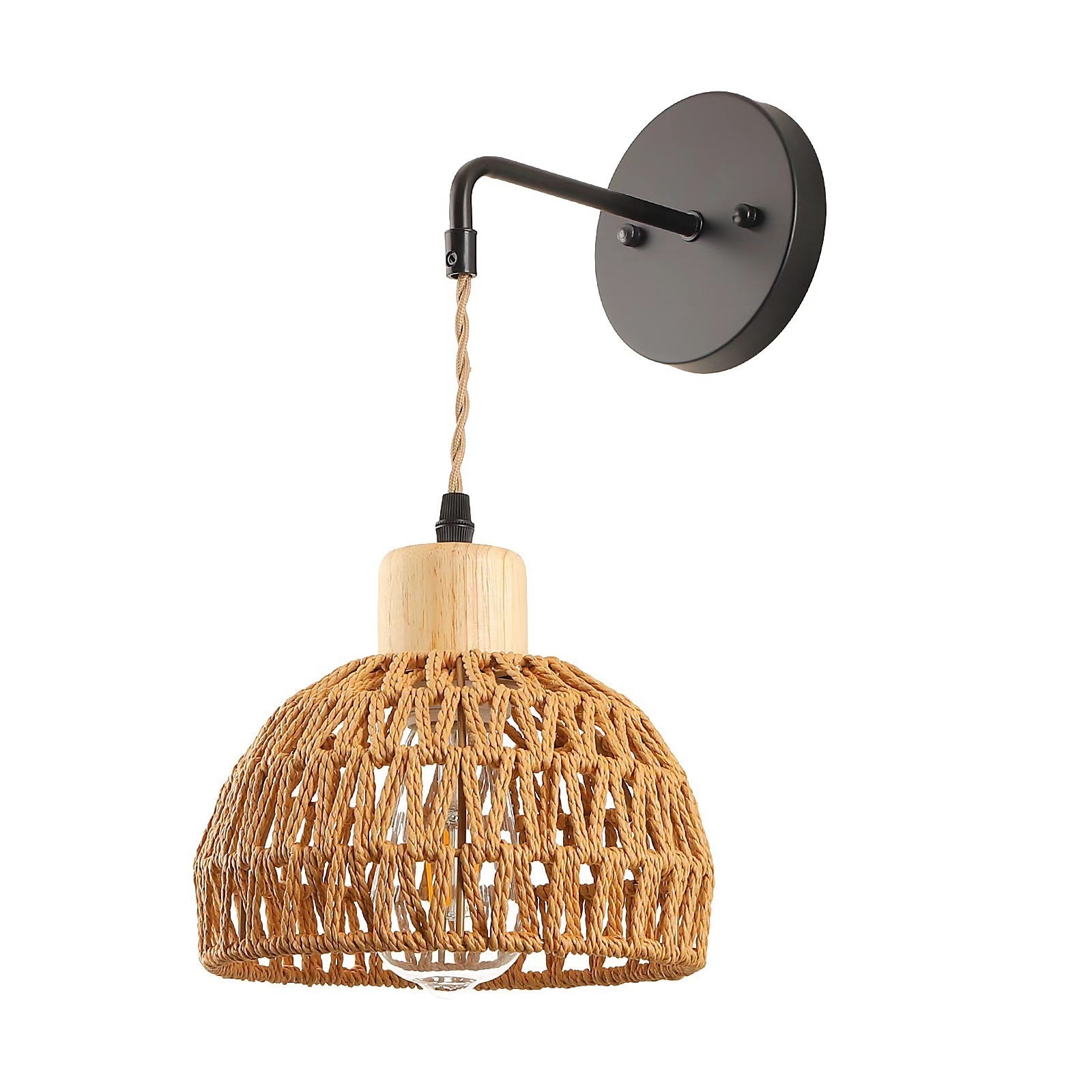 Rattan Rope Wall Lamp