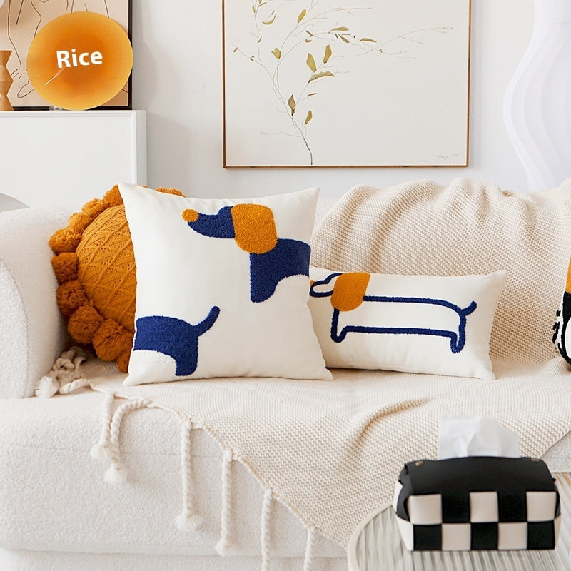 Embroidered pillow