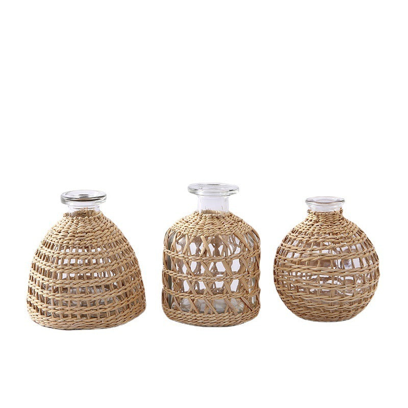 Hand-woven Glass Vase