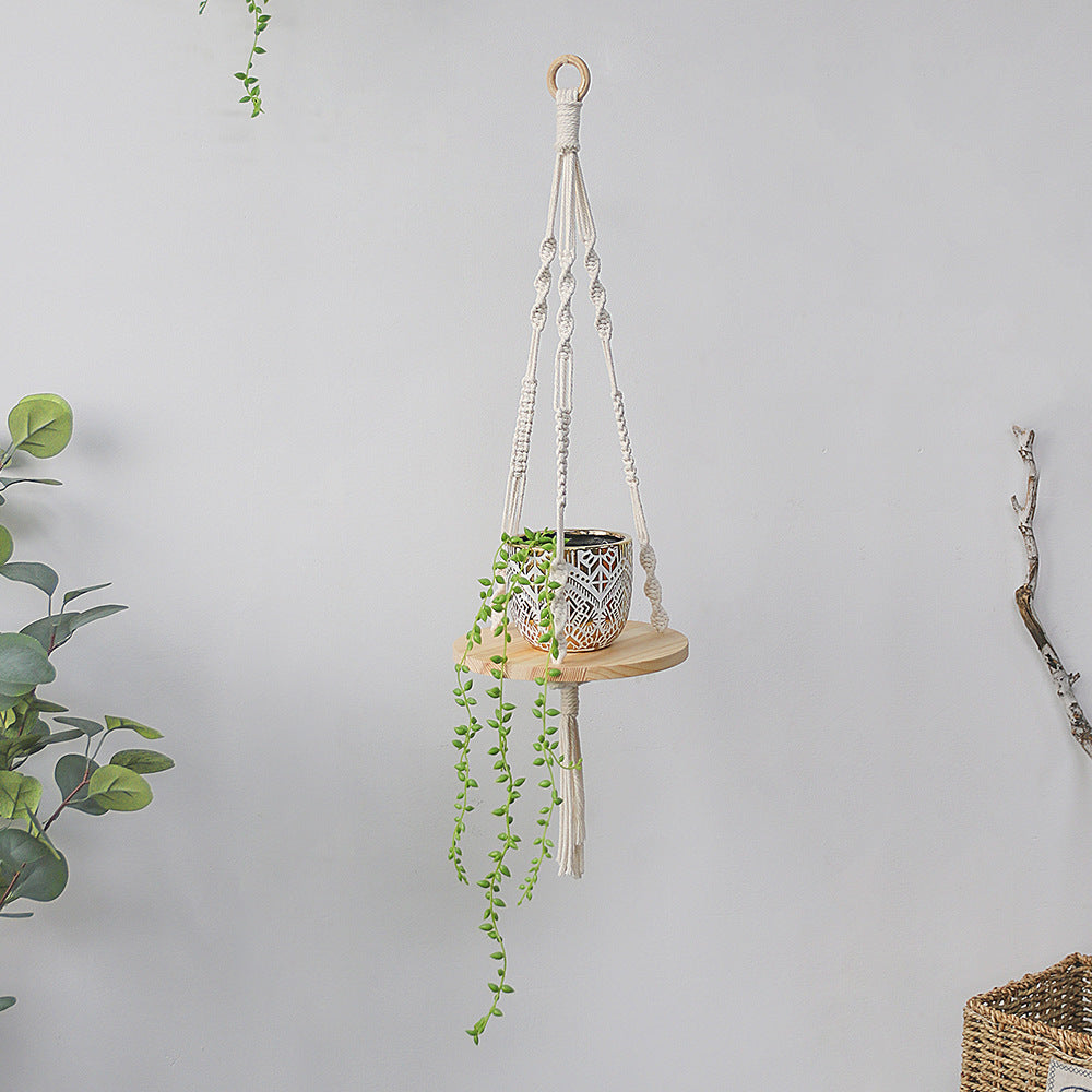 Hand-woven Tapestry Flower Pot Rack
