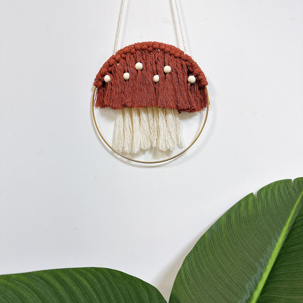 Woven Mushroom tapestry