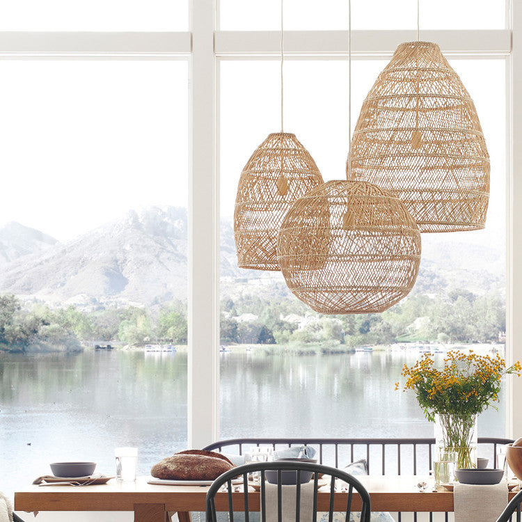 Rattan Chandelier