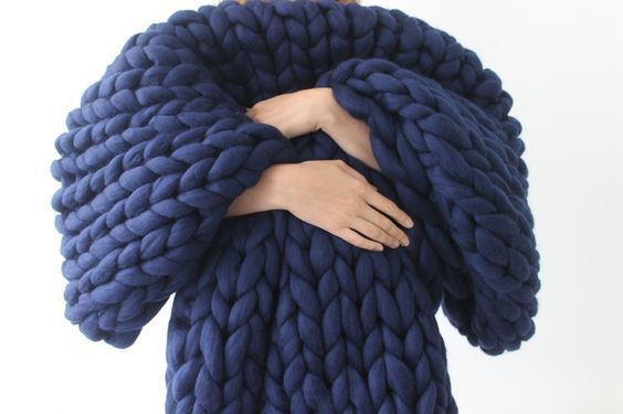Thick Wool Hand-woven Blanket