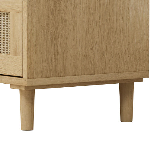 3 Drawers Rattan Storage Cabinet