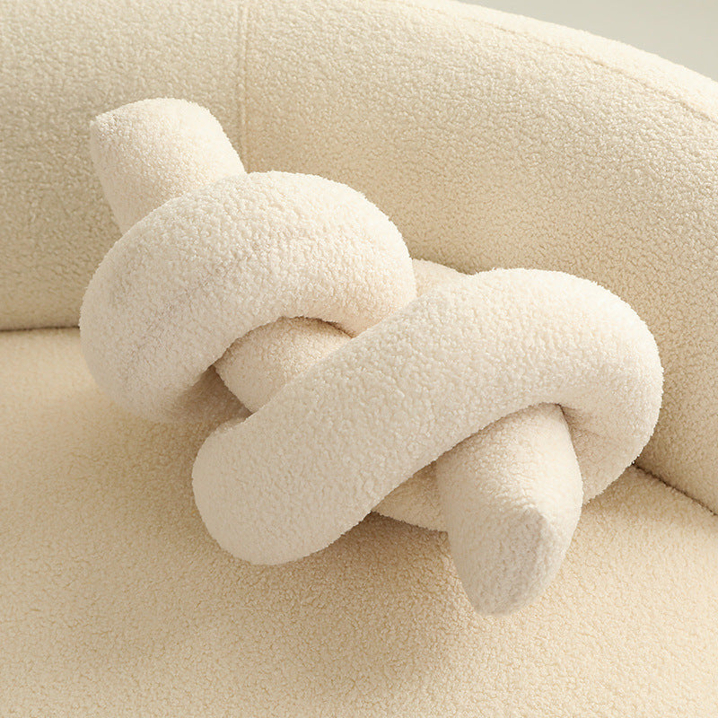 Easy Plush Knotted Donut Flower Pillow