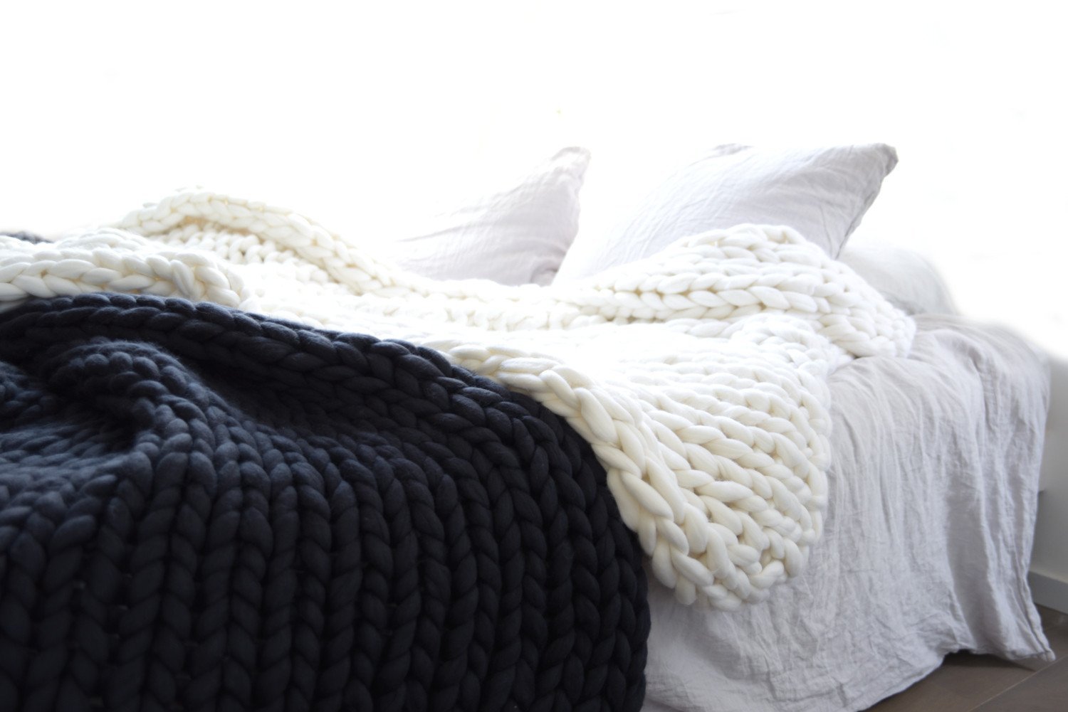 Thick Wool Hand-woven Blanket