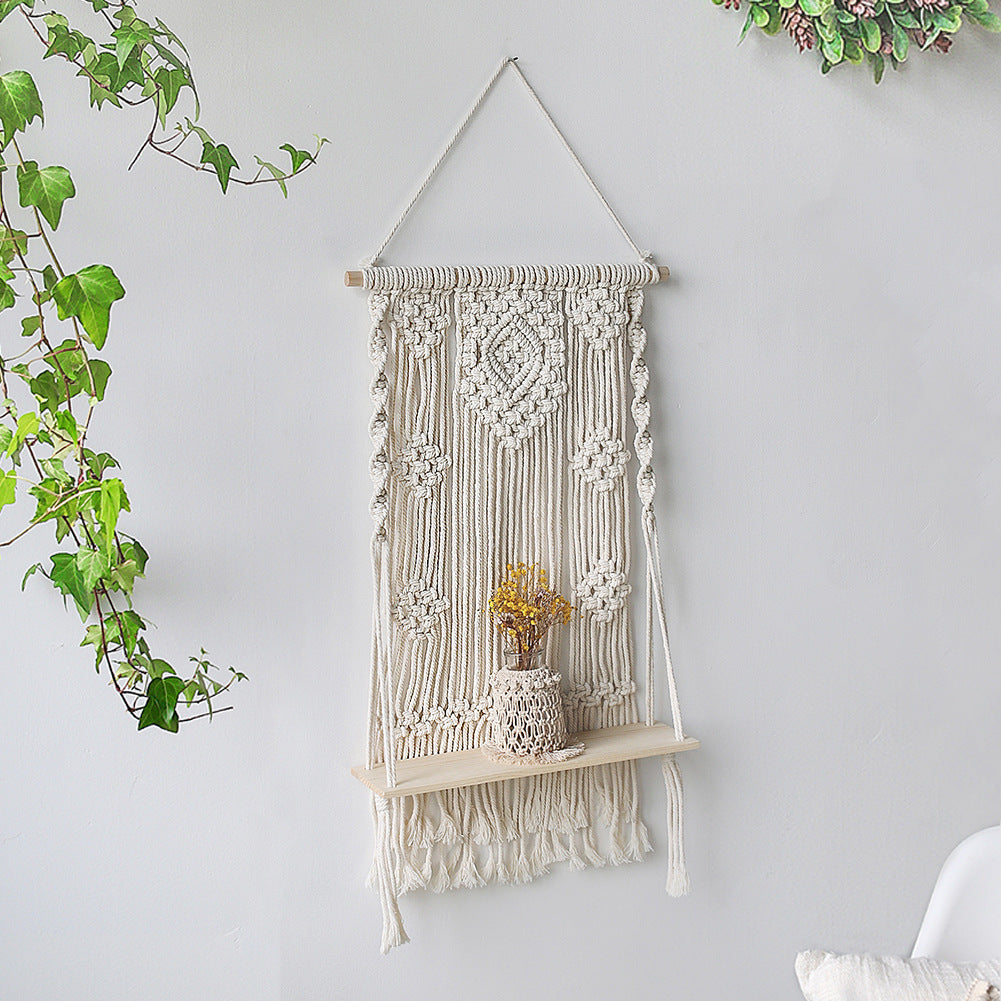 Hand-woven Tapestry Flower Pot Rack