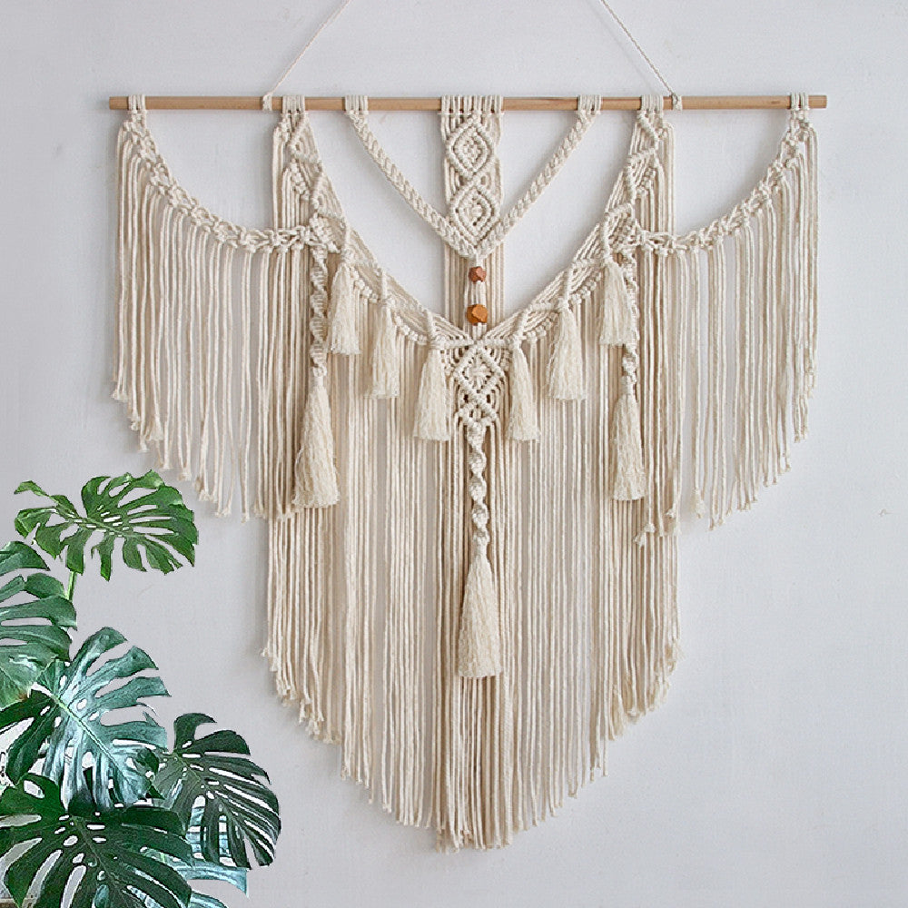 Hand-Woven Tassel Tapestry