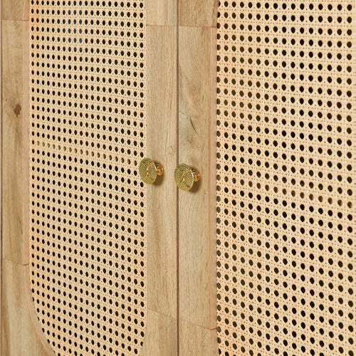 3-door Rattan Cabinet