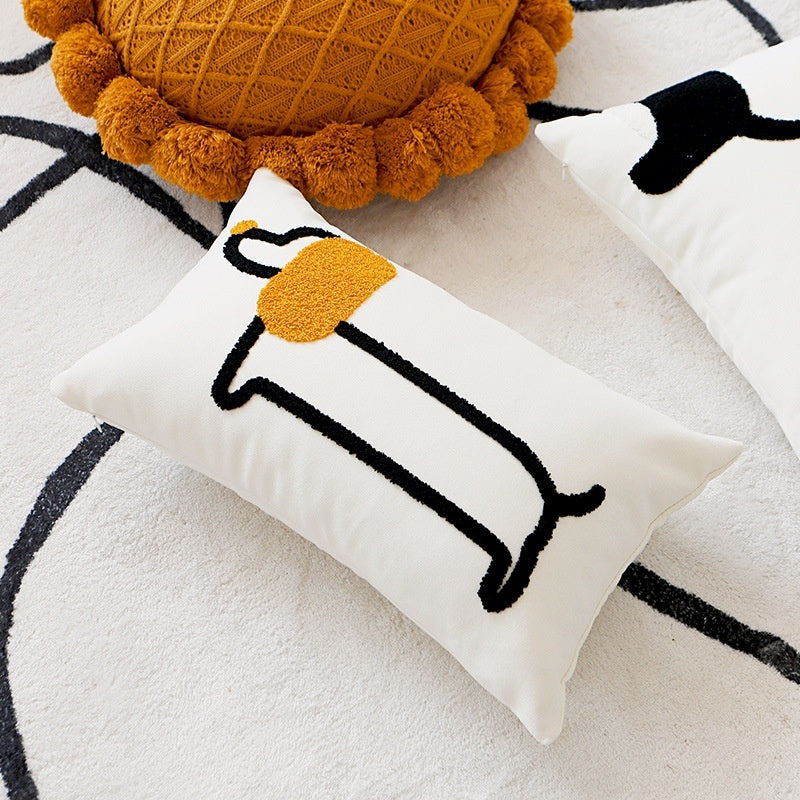 Embroidered pillow