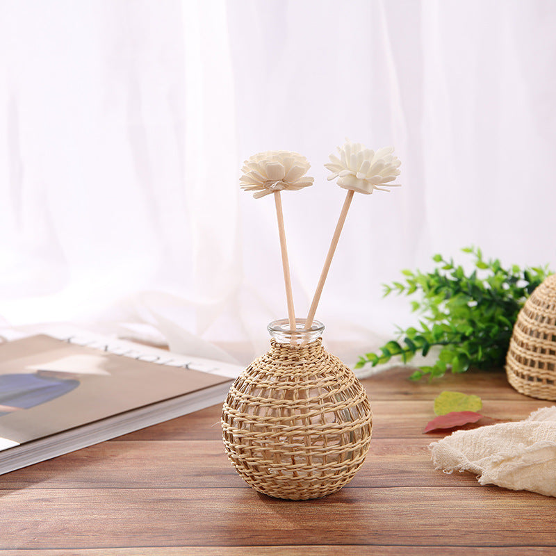 Hand-woven Glass Vase